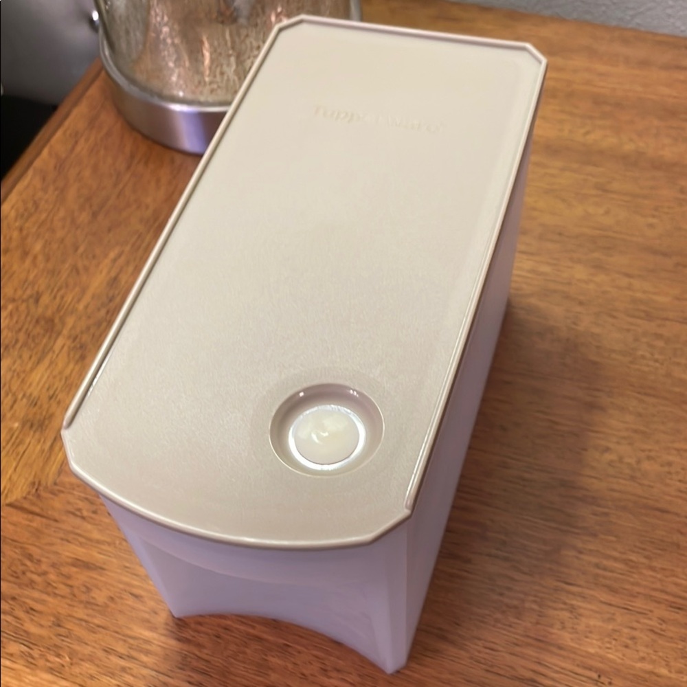 🌷Tupperware SELF SMART Modular Storage Food Container with Tan Lid